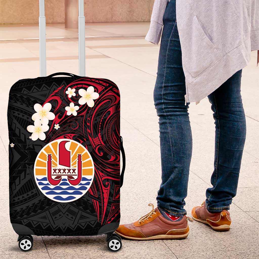 French Polynesia Tiare Day Luggage Cover Seal and Polynesian Pattern