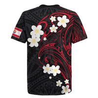 French Polynesia Tiare Day Rugby Jersey Seal and Polynesian Pattern LT03 - Polynesian Pride