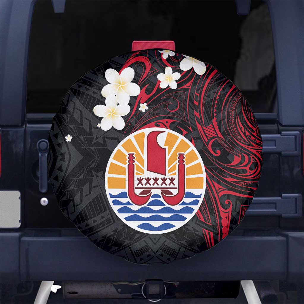 French Polynesia Tiare Day Spare Tire Cover Seal and Polynesian Pattern LT03 - Polynesian Pride