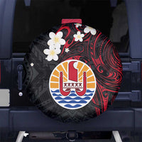 French Polynesia Tiare Day Spare Tire Cover Seal and Polynesian Pattern LT03 - Polynesian Pride