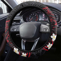 French Polynesia Tiare Day Steering Wheel Cover Seal and Polynesian Pattern LT03 - Polynesian Pride