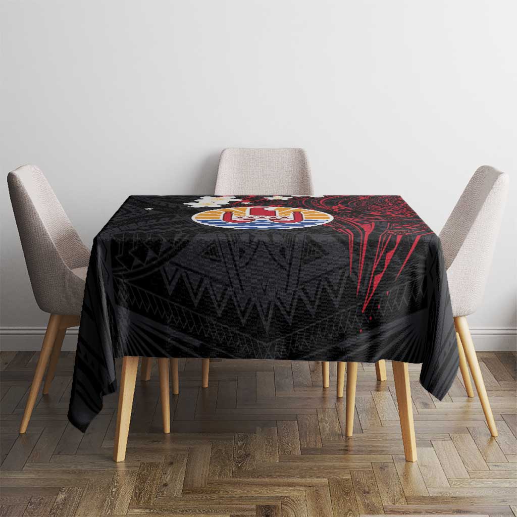 French Polynesia Tiare Day Tablecloth Seal and Polynesian Pattern LT03 - Polynesian Pride