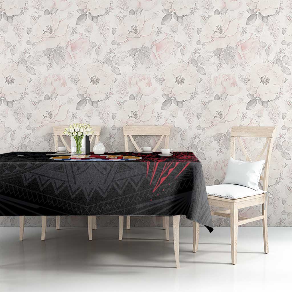 French Polynesia Tiare Day Tablecloth Seal and Polynesian Pattern LT03 - Polynesian Pride
