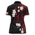 French Polynesia Tiare Day Women Polo Shirt Seal and Polynesian Pattern