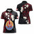French Polynesia Tiare Day Women Polo Shirt Seal and Polynesian Pattern