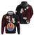 French Polynesia Tiare Day Zip Hoodie Seal and Polynesian Pattern