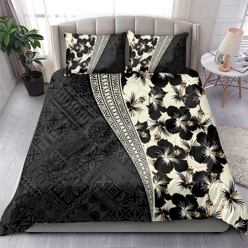 Bula Hibiscus Festival Bedding Set Tapa Pattern Half Style LT03 - Polynesian Pride