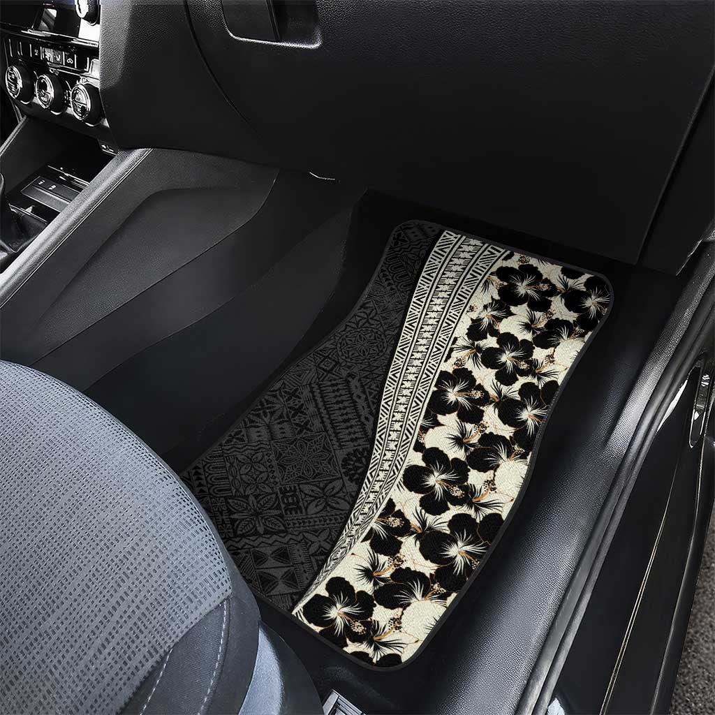Bula Hibiscus Festival Car Mats Tapa Pattern Half Style LT03 - Polynesian Pride