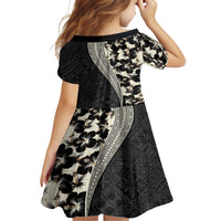 Bula Hibiscus Festival Family Matching Off Shoulder Short Dress and Hawaiian Shirt Tapa Pattern Half Style LT03 - Polynesian Pride