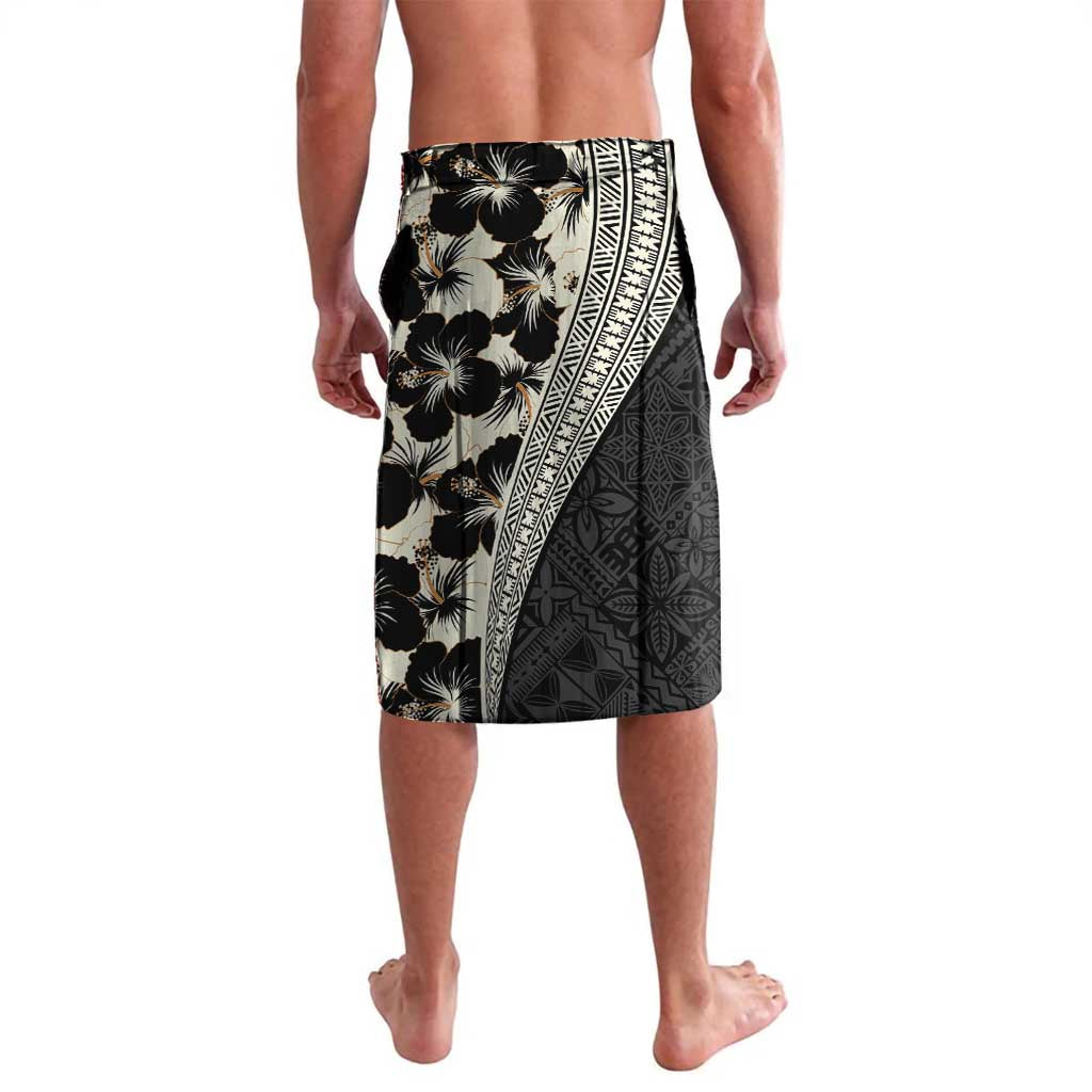 Bula Hibiscus Festival Lavalava Tapa Pattern Half Style LT03 - Polynesian Pride