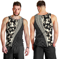 Bula Hibiscus Festival Men Tank Top Tapa Pattern Half Style LT03 - Polynesian Pride