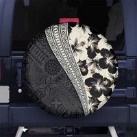 Bula Hibiscus Festival Spare Tire Cover Tapa Pattern Half Style LT03 - Polynesian Pride