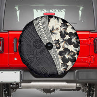 Bula Hibiscus Festival Spare Tire Cover Tapa Pattern Half Style LT03 - Polynesian Pride