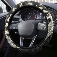 Bula Hibiscus Festival Steering Wheel Cover Tapa Pattern Half Style LT03 - Polynesian Pride