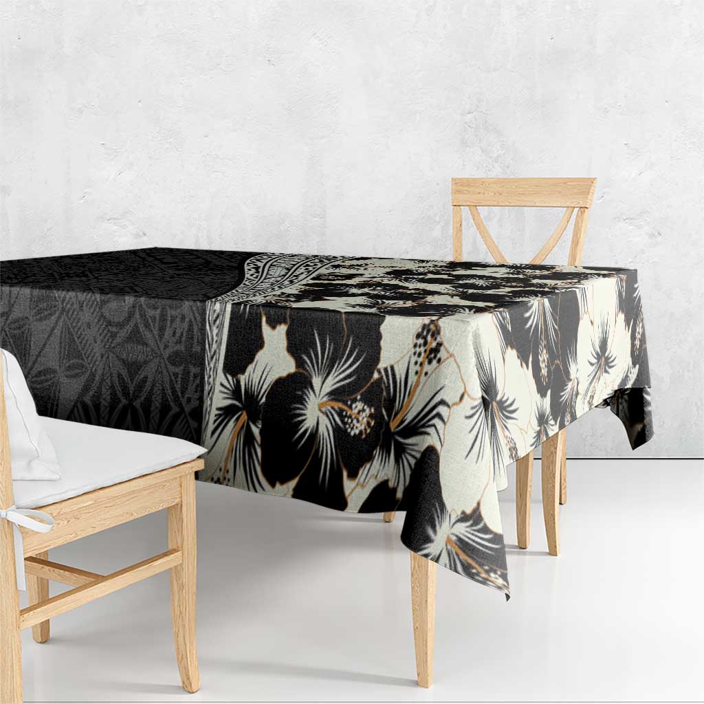 Bula Hibiscus Festival Tablecloth Tapa Pattern Half Style LT03 - Polynesian Pride