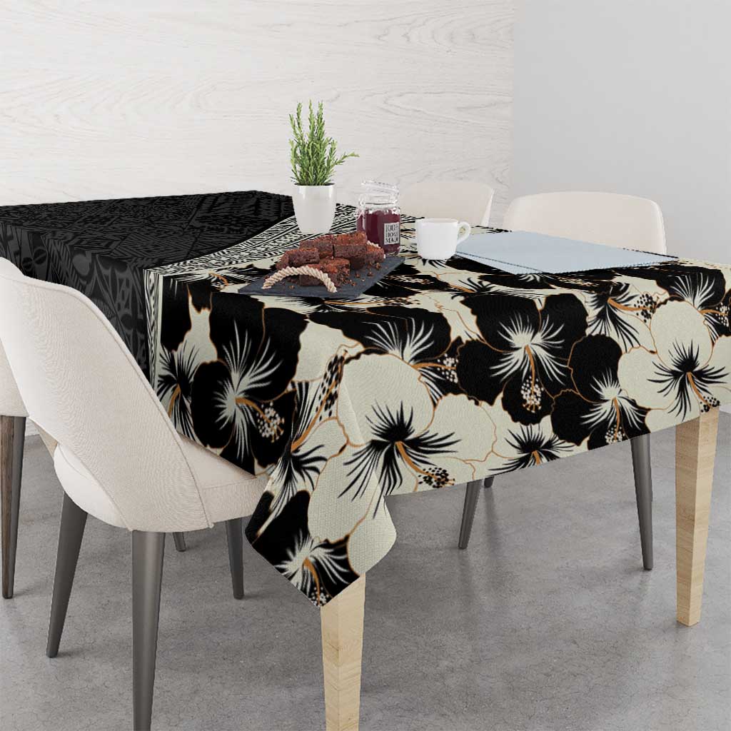 Bula Hibiscus Festival Tablecloth Tapa Pattern Half Style LT03 - Polynesian Pride