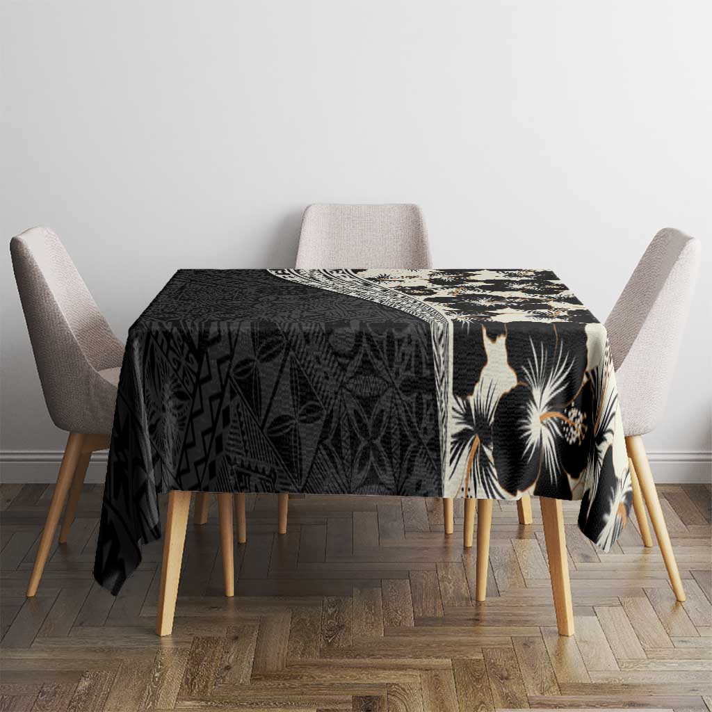 Bula Hibiscus Festival Tablecloth Tapa Pattern Half Style LT03 - Polynesian Pride