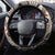 Bula Hibiscus Festival Steering Wheel Cover Fijian Masi Pattern Half Style