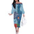 Fiji Day Family Matching Off The Shoulder Long Sleeve Dress and Hawaiian Shirt Tapa Pattern and Hibiscus Flower