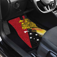 Papua New Guinea Independence Day Car Mats Bird-of-Paradise with Map and Polynesian Pattern LT03 - Polynesian Pride