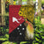 Papua New Guinea Independence Day Garden Flag Bird-of-Paradise with Map and Polynesian Pattern