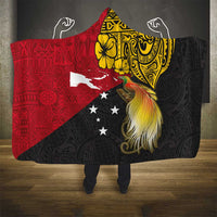 Papua New Guinea Independence Day Hooded Blanket Bird-of-Paradise with Map and Polynesian Pattern LT03 - Polynesian Pride