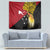 Papua New Guinea Independence Day Tapestry Bird-of-Paradise with Map and Polynesian Pattern