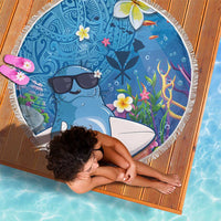 Aloha Hawaiian Monk Seal Beach Blanket Polynesian Tattoo The Ocean and Undersea Vibe LT03 - Polynesian Pride