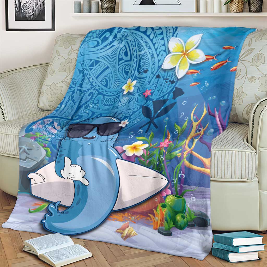 Aloha Hawaiian Monk Seal Blanket Polynesian Tattoo The Ocean and Undersea Vibe LT03 - Polynesian Pride