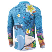 Aloha Hawaiian Monk Seal Button Sweatshirt Polynesian Tattoo The Ocean and Undersea Vibe