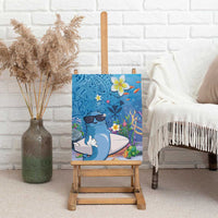 Aloha Hawaiian Monk Seal Canvas Wall Art Polynesian Tattoo The Ocean and Undersea Vibe LT03 - Polynesian Pride
