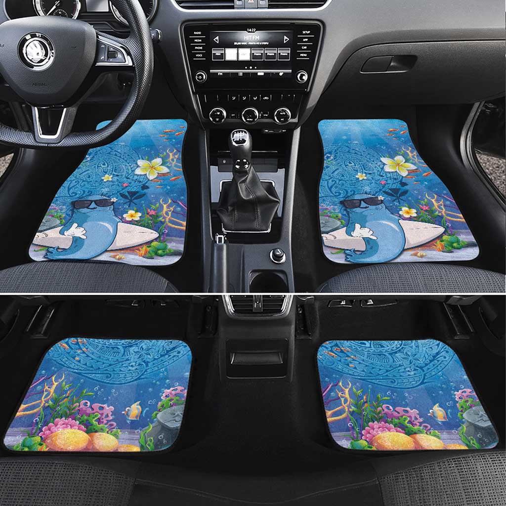 Aloha Hawaiian Monk Seal Car Mats Polynesian Tattoo The Ocean and Undersea Vibe