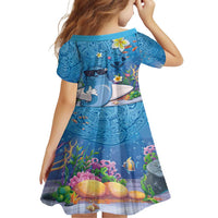 Aloha Hawaiian Monk Seal Family Matching Off Shoulder Maxi Dress and Hawaiian Shirt Polynesian Tattoo The Ocean and Undersea Vibe