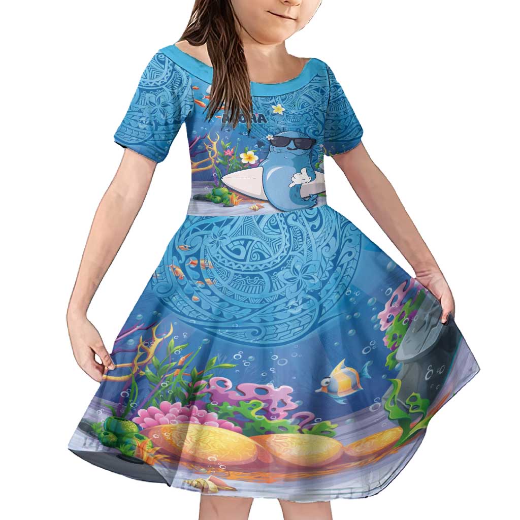 Aloha Hawaiian Monk Seal Family Matching Tank Maxi Dress and Hawaiian Shirt Polynesian Tattoo The Ocean and Undersea Vibe