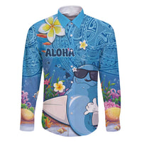 Aloha Hawaiian Monk Seal Family Matching Tank Maxi Dress and Hawaiian Shirt Polynesian Tattoo The Ocean and Undersea Vibe