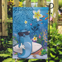 Aloha Hawaiian Monk Seal Garden Flag Polynesian Tattoo The Ocean and Undersea Vibe LT03 Garden Flag Blue - Polynesian Pride