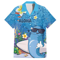Aloha Hawaiian Monk Seal Hawaiian Shirt Polynesian Tattoo The Ocean and Undersea Vibe LT03 Blue - Polynesian Pride