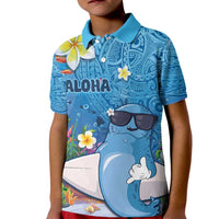 Aloha Hawaiian Monk Seal Kid Polo Shirt Polynesian Tattoo The Ocean and Undersea Vibe