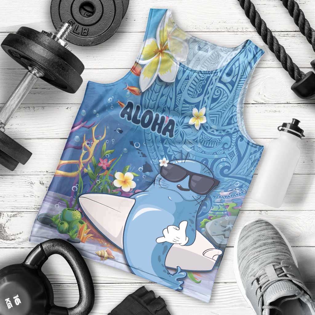 Aloha Hawaiian Monk Seal Men Tank Top Polynesian Tattoo The Ocean and Undersea Vibe LT03 - Polynesian Pride