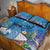 Aloha Hawaiian Monk Seal Quilt Bed Set Polynesian Tattoo The Ocean and Undersea Vibe