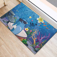 Aloha Hawaiian Monk Seal Rubber Doormat Polynesian Tattoo The Ocean and Undersea Vibe LT03 - Polynesian Pride
