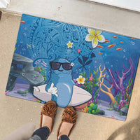 Aloha Hawaiian Monk Seal Rubber Doormat Polynesian Tattoo The Ocean and Undersea Vibe LT03 - Polynesian Pride