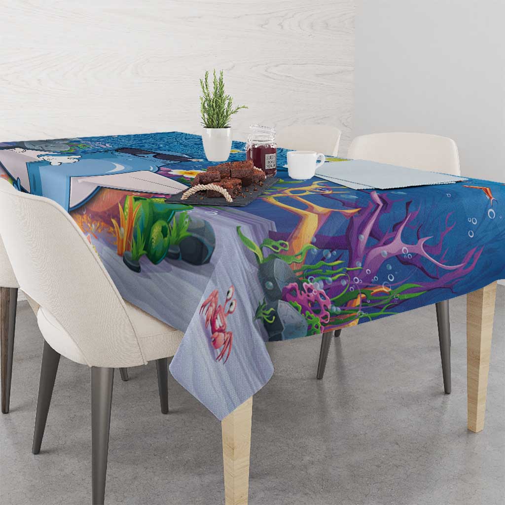 Aloha Hawaiian Monk Seal Tablecloth Polynesian Tattoo The Ocean and Undersea Vibe LT03 - Polynesian Pride