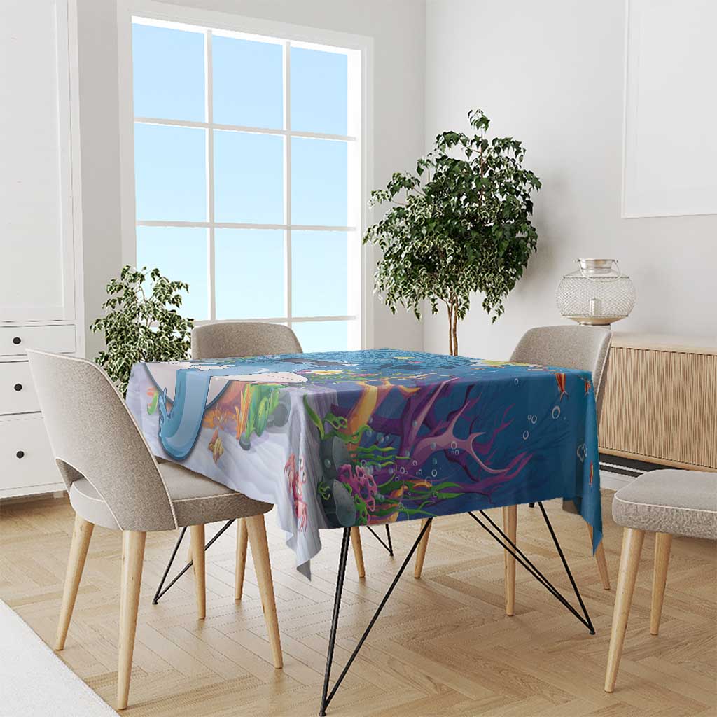 Aloha Hawaiian Monk Seal Tablecloth Polynesian Tattoo The Ocean and Undersea Vibe LT03 - Polynesian Pride
