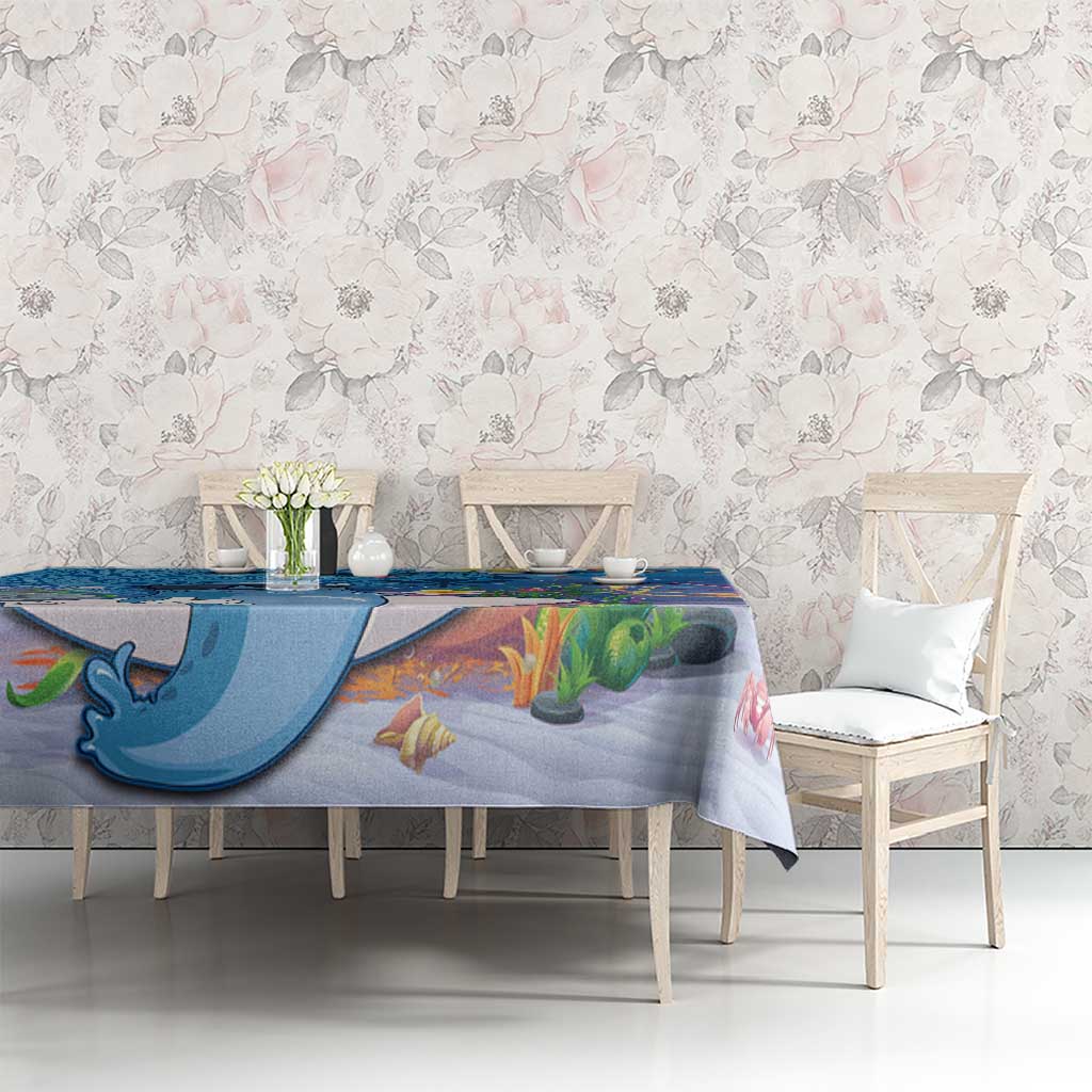 Aloha Hawaiian Monk Seal Tablecloth Polynesian Tattoo The Ocean and Undersea Vibe LT03 - Polynesian Pride