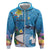 Aloha Hawaiian Monk Seal Zip Hoodie Polynesian Tattoo The Ocean and Undersea Vibe