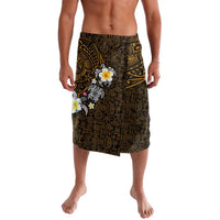 Hawaiian Turtle and Plumeria Lavalava Polynesian Tattoo and Tribal Elements Pattern Orange Color LT03 Orange - Polynesian Pride