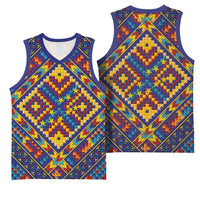 Kolose-Tuvalu Crochet Basketball Jersey with Polynesian and Pacific Tattoos - Polynesian Pride