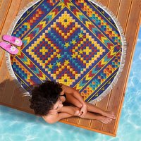Kolose-Tuvalu Crochet Beach Blanket with Polynesian and Pacific Tattoos LT03 - Polynesian Pride