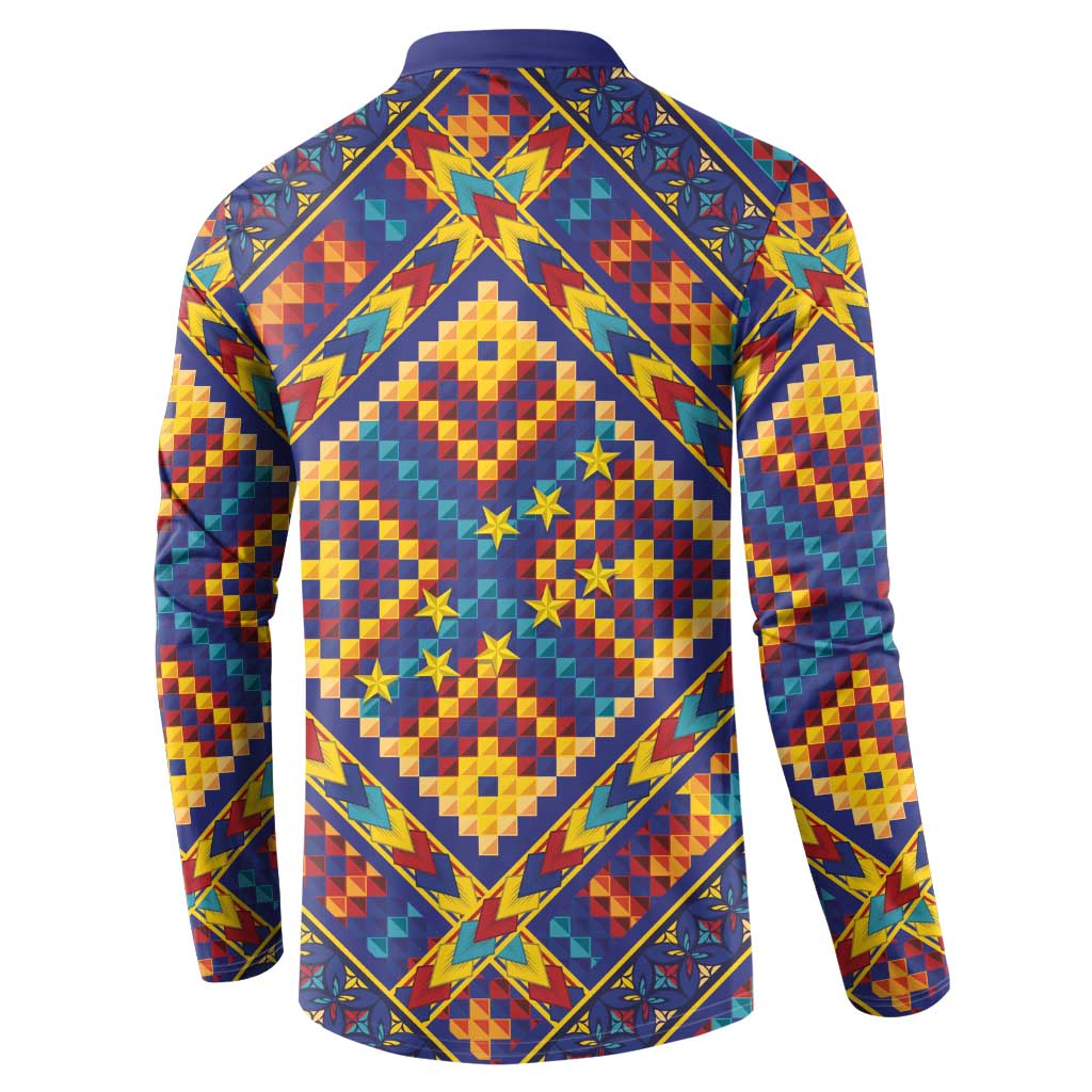 Kolose-Tuvalu Crochet Button Sweatshirt with Polynesian and Pacific Tattoos LT03 - Polynesian Pride